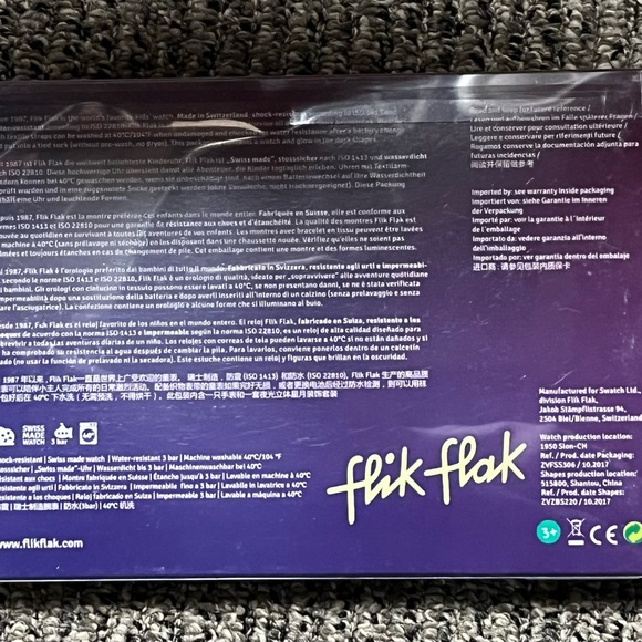 Swatch /flik flak kids watch set. Glow in the dark. New in box - Picture 4 of 4